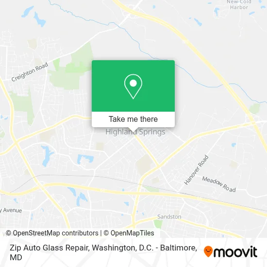 Zip Auto Glass Repair map