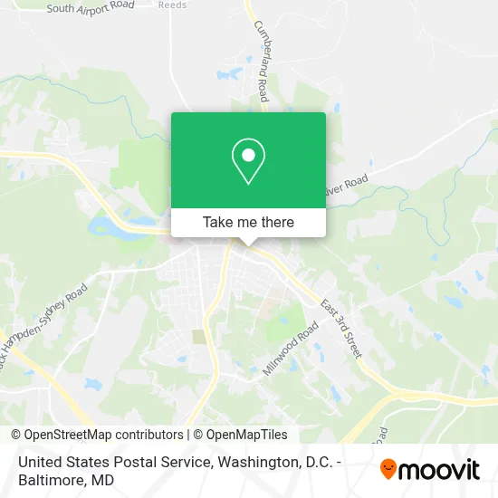 United States Postal Service map