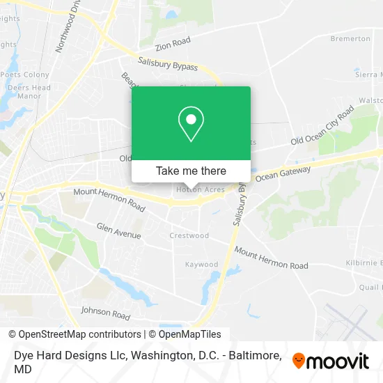 Dye Hard Designs Llc map