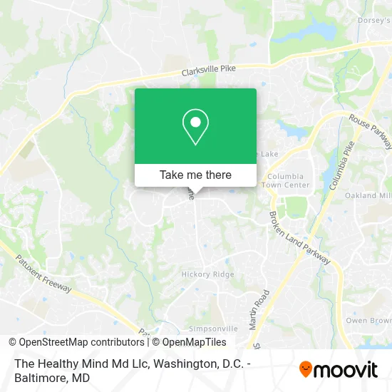 The Healthy Mind Md Llc map