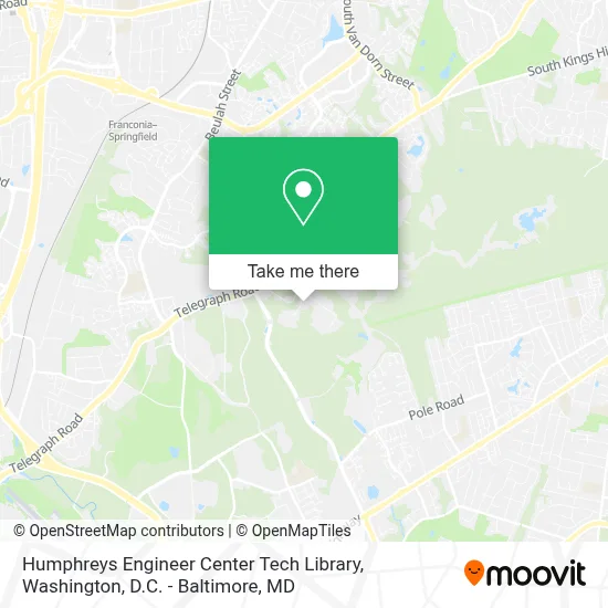 Humphreys Engineer Center Tech Library map