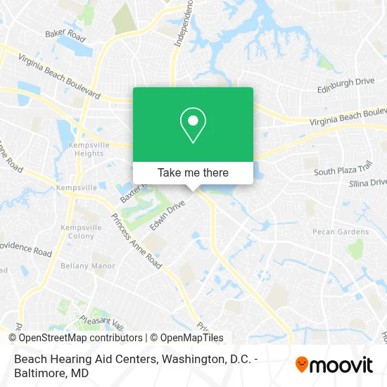 Beach Hearing Aid Centers map