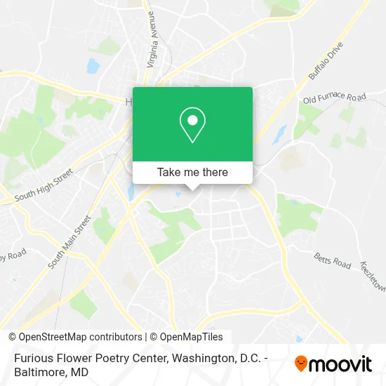 Furious Flower Poetry Center map