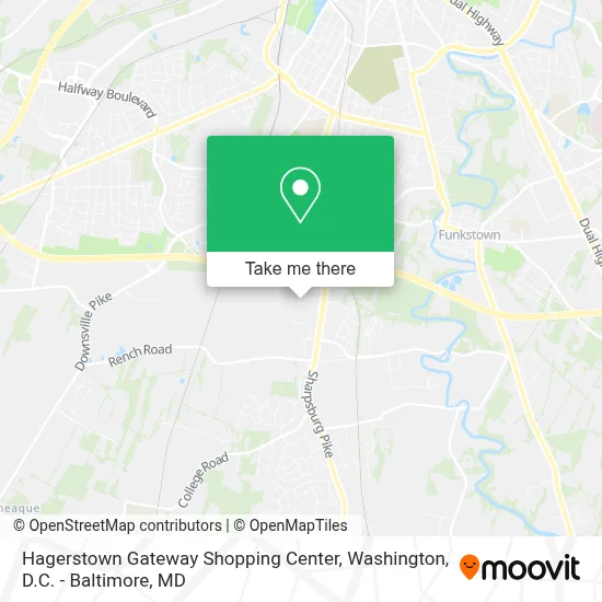 Hagerstown Gateway Shopping Center map
