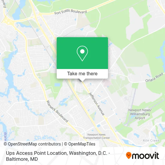 Ups Access Point Location map
