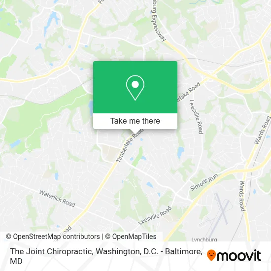 The Joint Chiropractic map