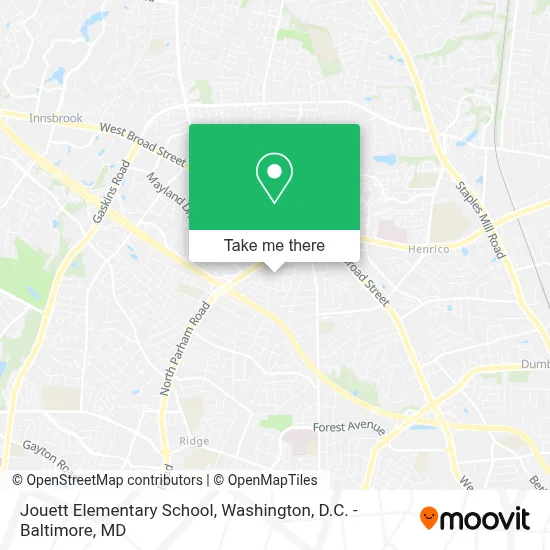 Jouett Elementary School map