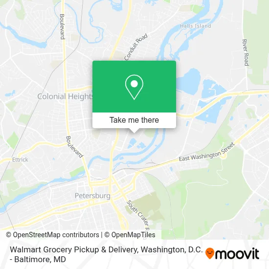 Walmart Grocery Pickup & Delivery map