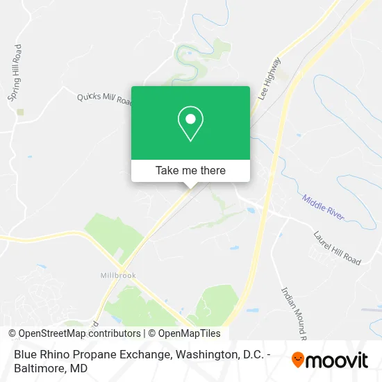 Blue Rhino Propane Exchange map