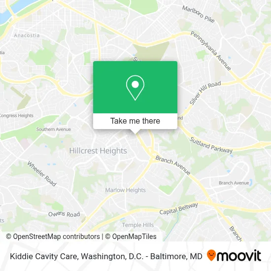 Kiddie Cavity Care map