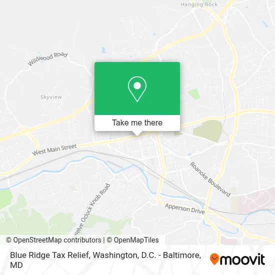 Blue Ridge Tax Relief map