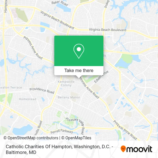 Catholic Charities Of Hampton map