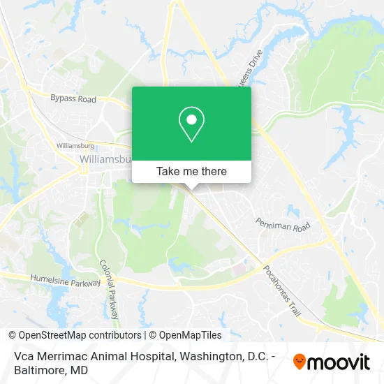 Vca Merrimac Animal Hospital map