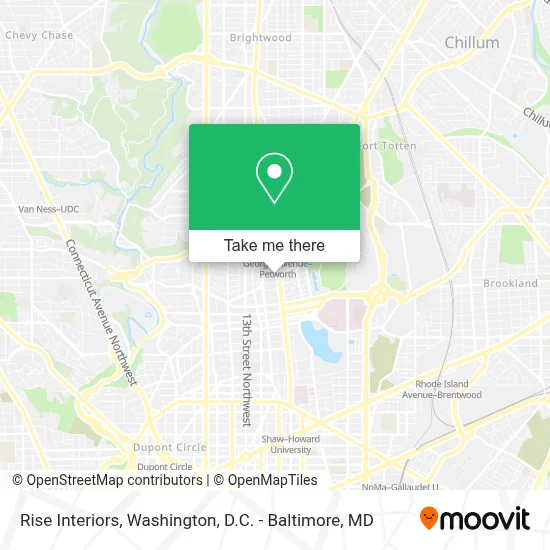 Rise Interiors map