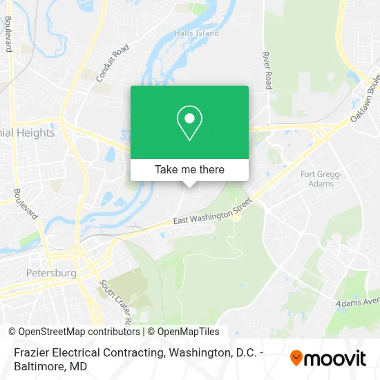 Frazier Electrical Contracting map