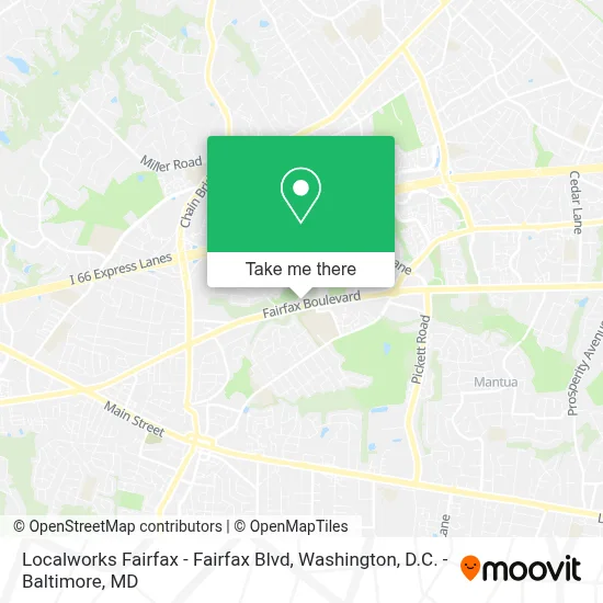 Localworks Fairfax - Fairfax Blvd map