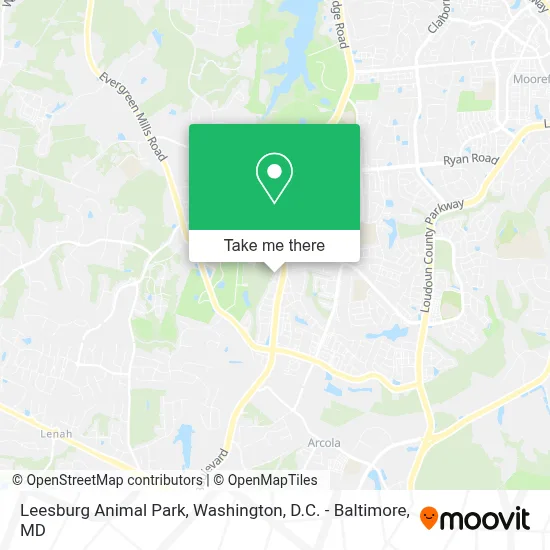 Leesburg Animal Park map
