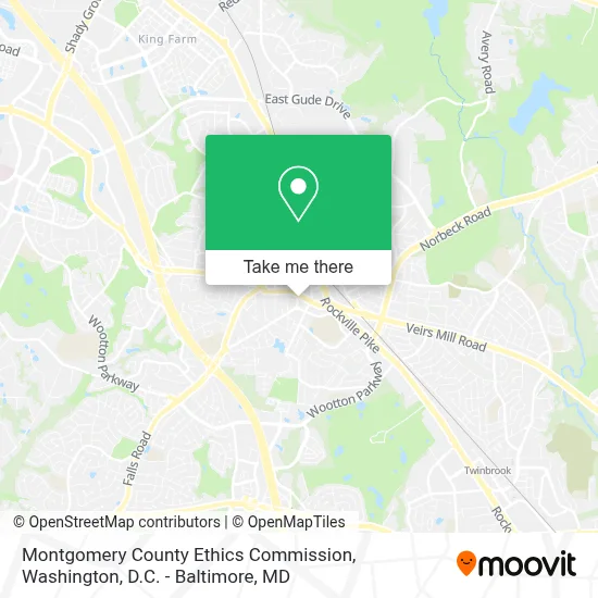 Montgomery County Ethics Commission map