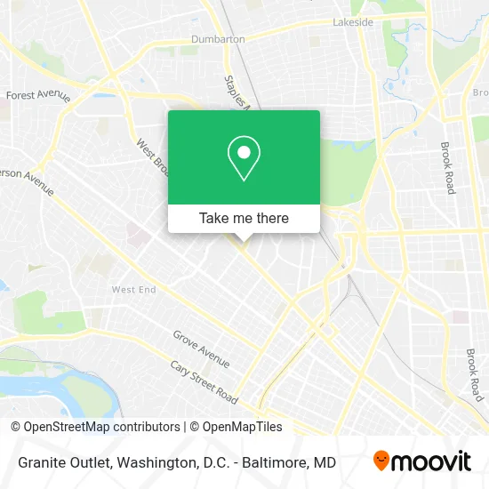 Granite Outlet map