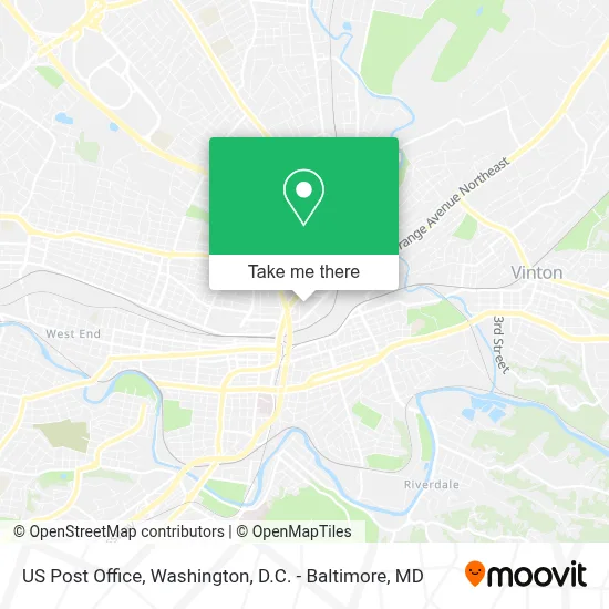 Us Post Office map