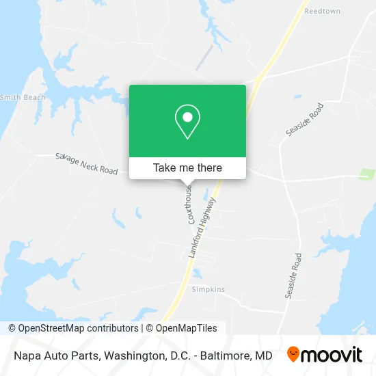 Napa Auto Parts map