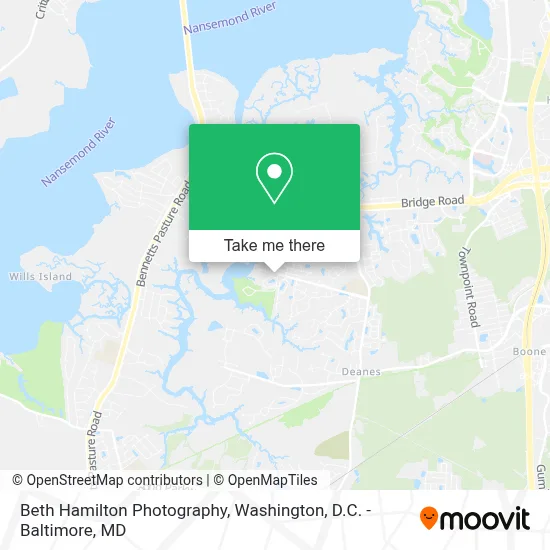 Beth Hamilton Photography map