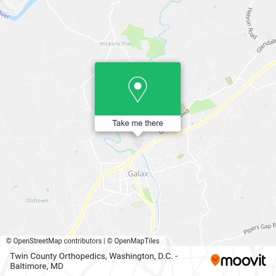 Twin County Orthopedics map