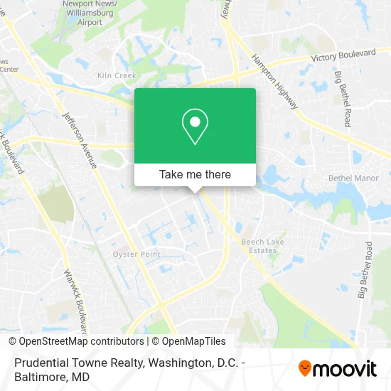 Prudential Towne Realty map