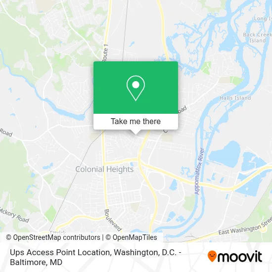 Ups Access Point Location map