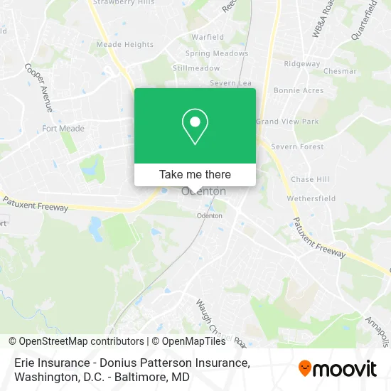 Erie Insurance - Donius Patterson Insurance map