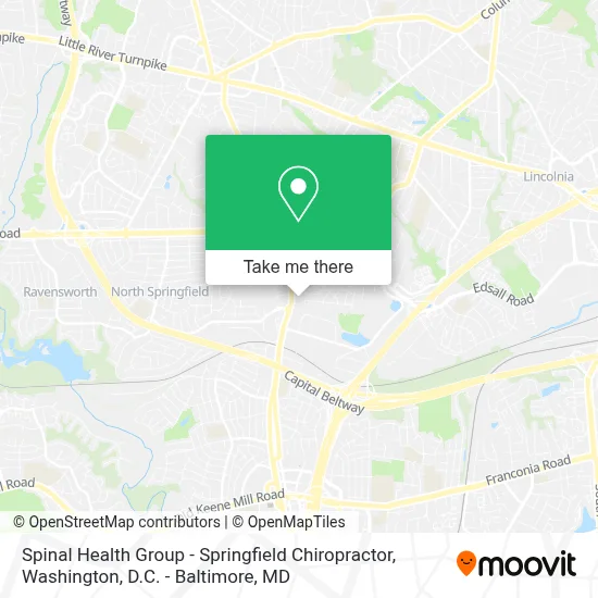 Spinal Health Group - Springfield Chiropractor map