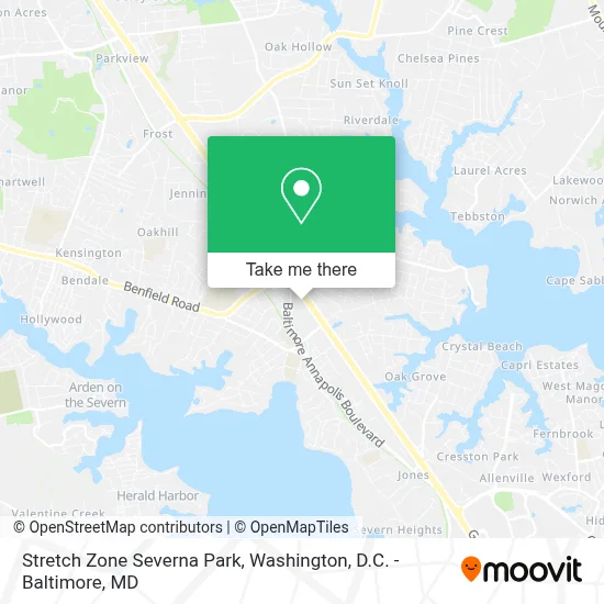 Stretch Zone Severna Park map