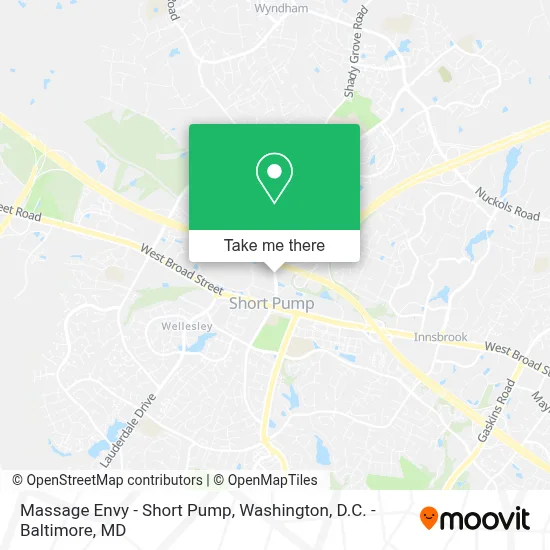 Massage Envy - Short Pump map