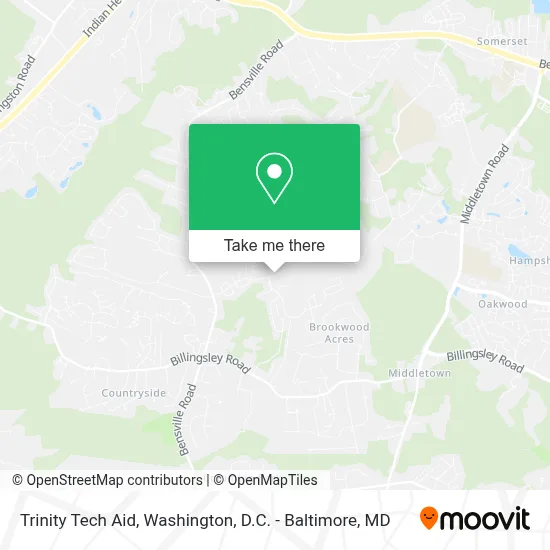 Trinity Tech Aid map
