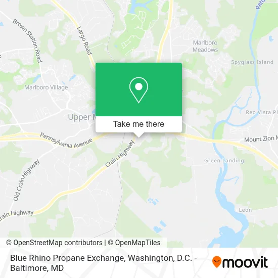 Blue Rhino Propane Exchange map