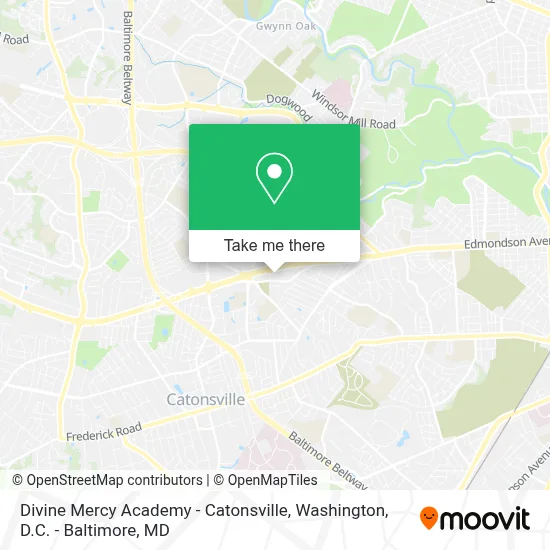 Divine Mercy Academy - Catonsville map