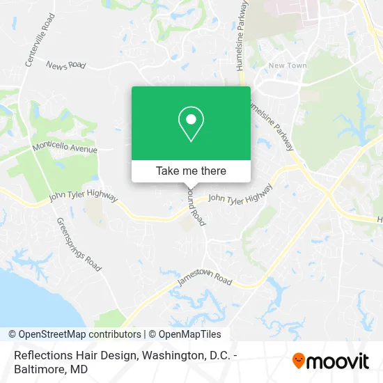 Reflections Hair Design map