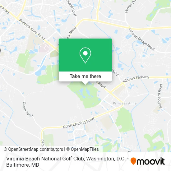 Virginia Beach National Golf Club map