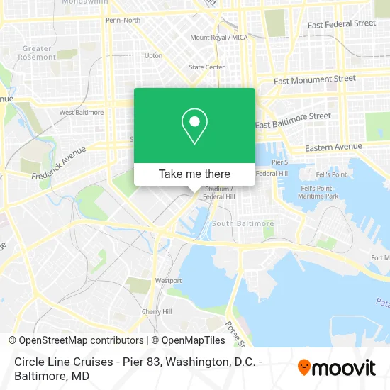 Circle Line Cruises - Pier 83 map