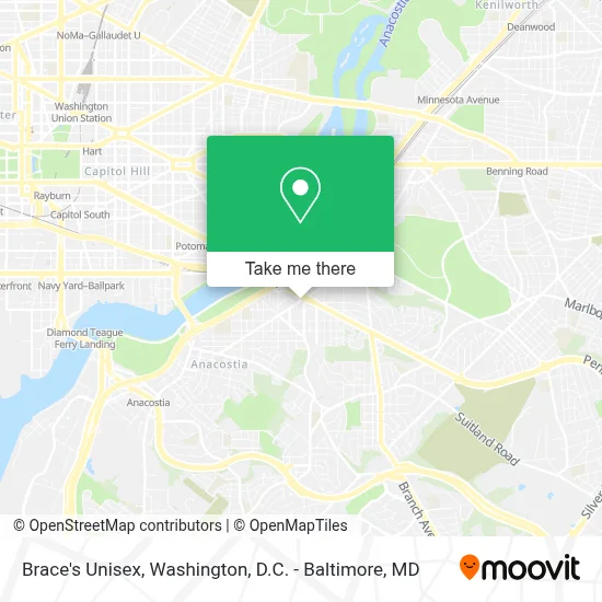 Brace's Unisex map