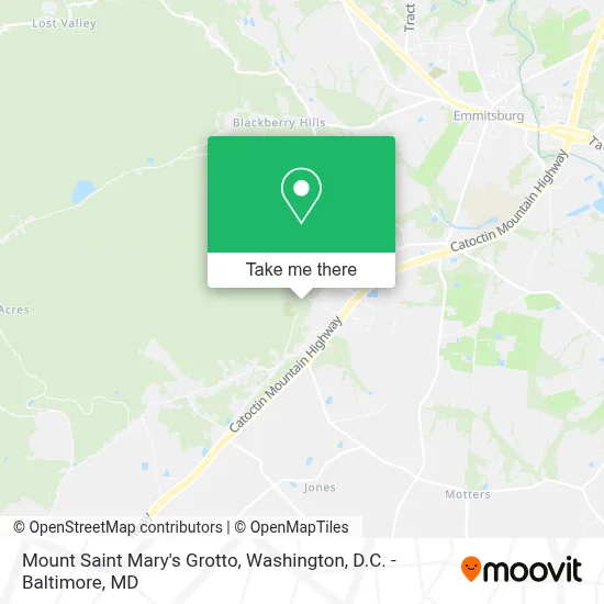Mount Saint Mary's Grotto map