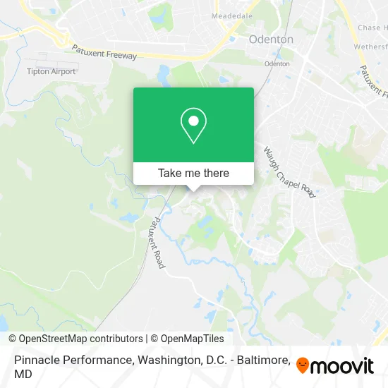 Pinnacle Performance map