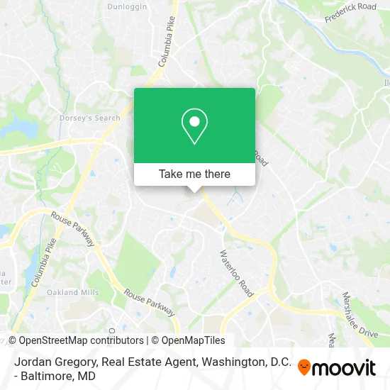 Jordan Gregory, Real Estate Agent map