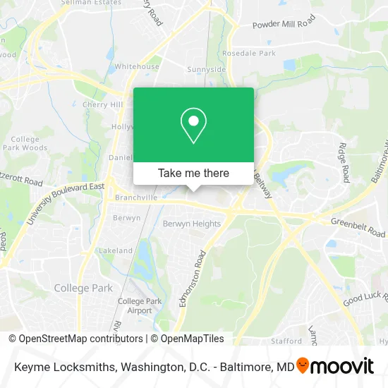 Keyme Locksmiths map