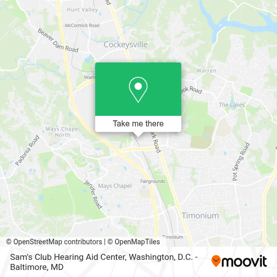 Sam's Club Hearing Aid Center map