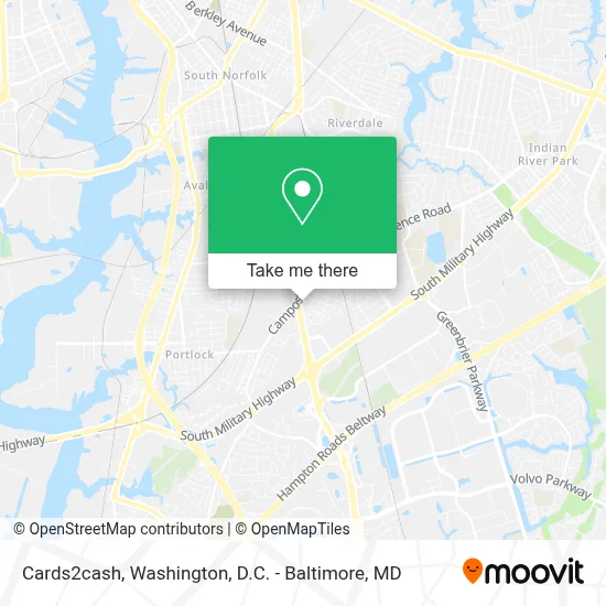 Cards2cash map