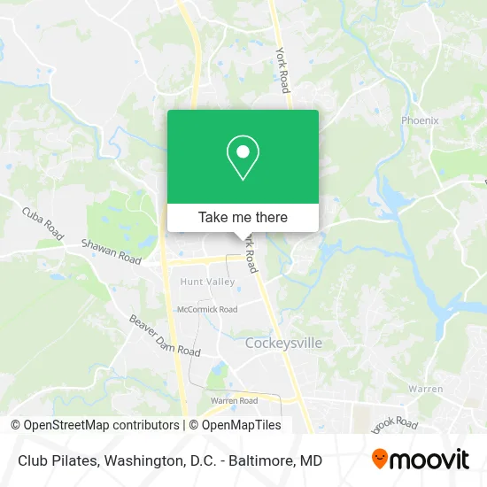 Club Pilates map