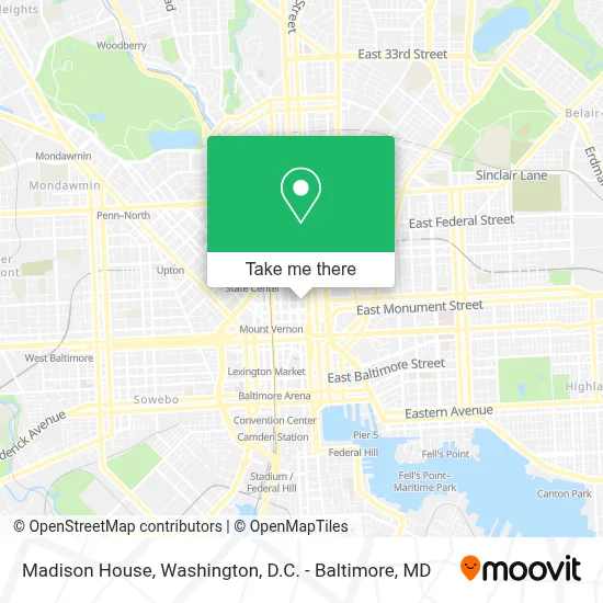 Madison House map
