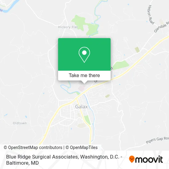 Blue Ridge Surgical Associates map