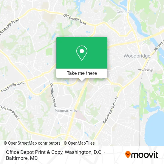 Office Depot Print & Copy map